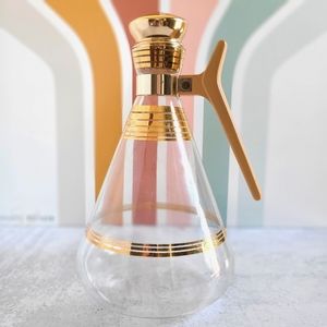 Mid-Century Vintage Gold Coffee Carefe